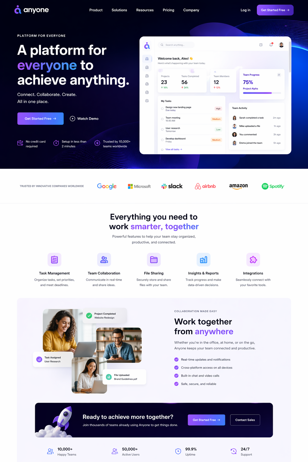 Landing Page