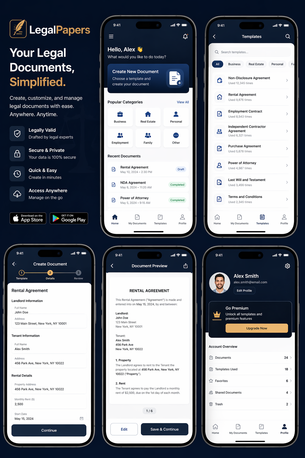 Mobile App UI